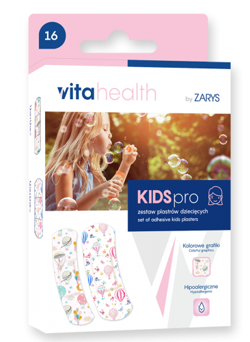 VitaHealth – KIDSpro náplast s dětským motivem pro HOLKY 16ks