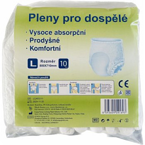 Plenkové kalhotky navlékací – velikost L (10ks) Plenkové kalhotky navlékací – velikost L (10ks)