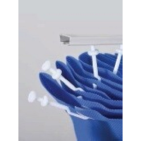 Antimikrobiální závěsy ELERS MEDICAL 375×200 cm,pacifický modrý