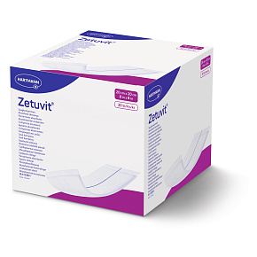 Zetuvit savý kompres nesterilní 20x20cm (30ks)
