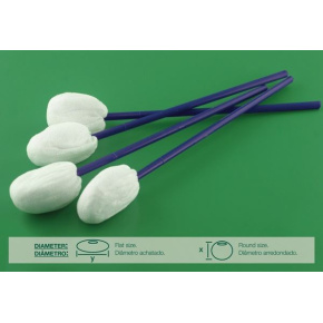 Netkaný nesterilní tampon na plastové tyčince (25ks)