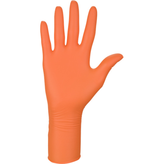Rukavice NITRILEX® HighRisk oranžová–vel.L (100ks/bal)(10bal/kart) 