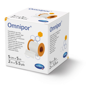 Omnipor náplast na cívce z netkaného textilu 5cm x 5m 1ks
