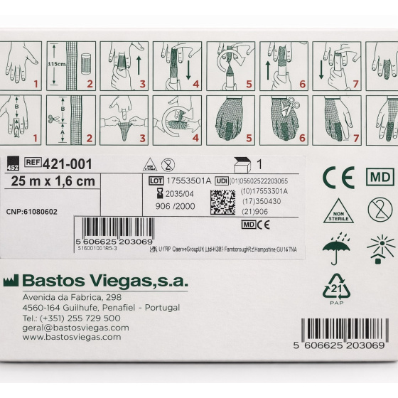 Elastický síťový tubulární obvaz vel.1 (prsty, zápěstí, předloktí) délka 25m