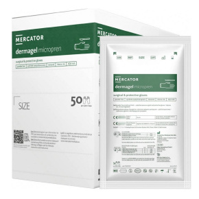 Dermagel MICROPREN chirurgické rukavice bez latexu a bez pudru vel. 7 (50párů/bal)