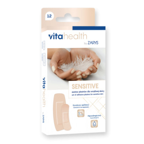 VitaHealth – SENSITIVE sada náplastí pro citlivou pokožku 12ks VitaHealth – SENSITIVE sada náplastí pro citlivou pokožku 12ks