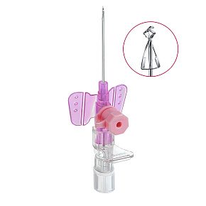 Vasofix Safety G20 1,1x33mm růžová Kanyla s portem (50ks)