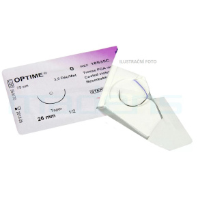 OPTIME, USP 4/0, 5x vlákno bez jehly, 70cm-fialové (36ks/bal) OPTIME, USP 4/0, 5x vlákno bez jehly, 70cm-fialové (36ks/bal)