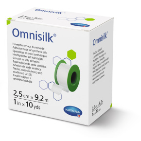 Omnisilk náplast cívková z hedvábí, bílá, 2,5cmx9,2m