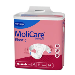 Samolepící pleny MoliCare Elastic 7 kapek, vel. XL, savost  3180 ml, 14 ks