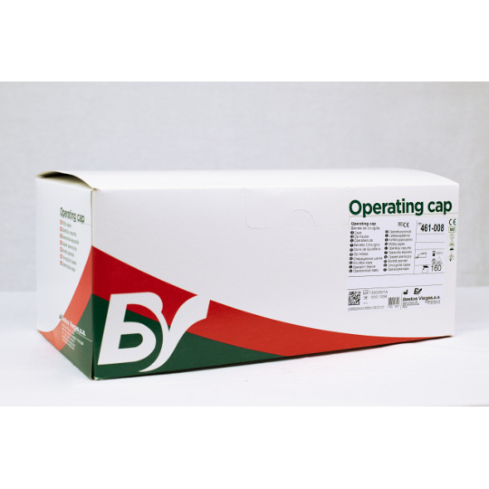 Chirurgická operační čepice s úvazky (160ks/bal) (960 ks/kart)  