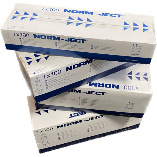 Injekční stříkačka NORM-JECT 5ml (6ml), Luer Solo rozbaleno - 82ks