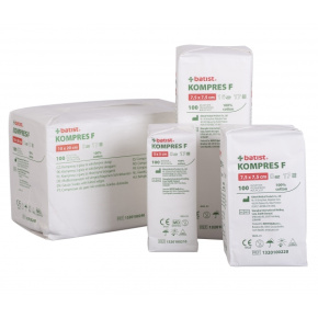 KOMPRES F 10x20 17n 8vr (100ks) nesterilní krytí z gázy se založenými okraji KOMPRES F 10x20 17n 8vr (100ks) nesterilní krytí z gázy se založenými okraji