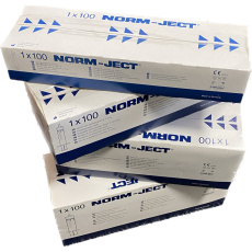 Injekční stříkačka NORM-JECT 2ml (3ml), Luer Solo 100ks