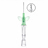 Introcan Safety W, 18G 1,3x32mm zelená kanyla rovná s křidélky (50ks)