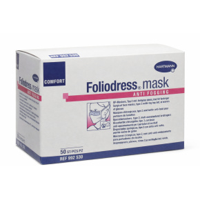 Ústenka s úvazky Hartmann Foliodress® mask Anti fogging proti mlžení brýlí (50ks)