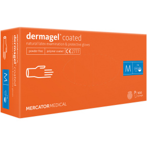 Rukavice latexové bez pudru DERMAGEL coated (100ks)
