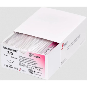 ADVANTIME, USP 2/0, jehla 36mm 1/2kruh, hrot XT, 70cm (36ks/bal)