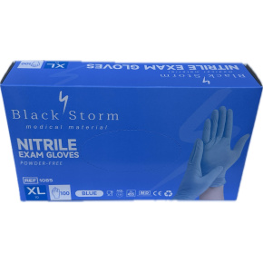 Rukavice vyšetřovací nirilové bez pudru BS - vel. XL (100 ks)