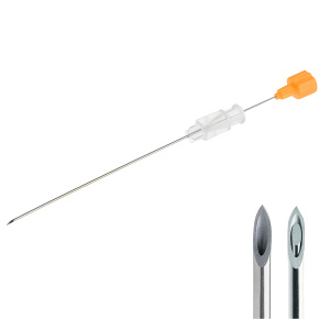 Jehla spinální BD (typ Quincke) 25G (0,5x90mm), oranžová (25 ks)  