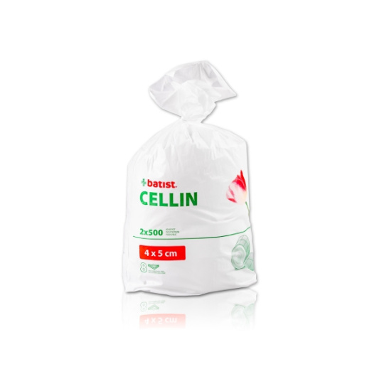 Vata buničitá CELLIN dělená - tampony 4x5cm (2x500ks/bal)(15bal/kart) 