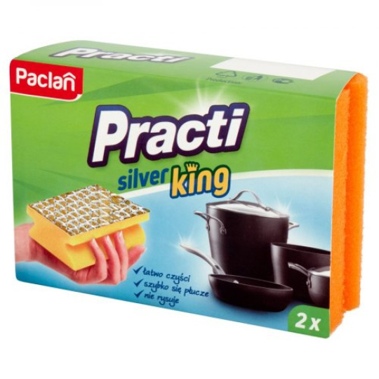 Paclan Kuchyňská houbička SILVER KING 2ks 