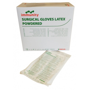 Rukavice IMMUNITY latex s pudrem sterilní vel. 6 (50párů/bal)