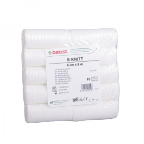B-KNITT Obinadlo pletené hydrofilní 6cm x 5m (10ks/bal)(90bal/kart) 