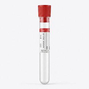 Zkumavka na moč s červenou zátkou, sterilní se štítkem 10ml Zkumavka na moč s červenou zátkou, sterilní se štítkem 10ml