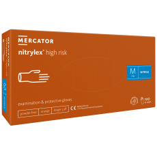 Rukavice NITRILEX® HighRisk oranžová–vel.M (100ks/bal)(10bal/kart) Rukavice NITRILEX® HighRisk oranžová–vel.M (100ks/bal)(10bal/kart)