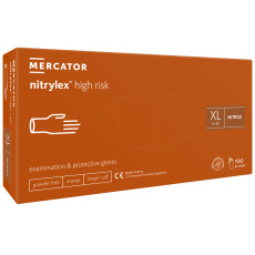 Rukavice NITRILEX HighRisk oranžová–vel.XL (100ks/bal)(10bal/kart) 