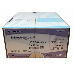 Chirlac rapid fialový 4-0/ 75cm HR18 (24ks)