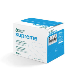 Sempermed Supreme, operační latexové rukavice vel. 7,5 bez pudru, sterilní (50párů/bal)