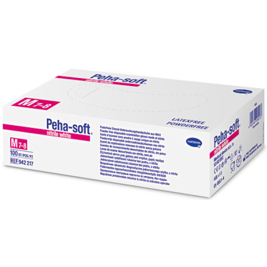 Peha-soft® nitrile white powderfree vel.S (100ks) 