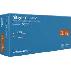 Vyšetřovací rukavice NITRYLEX CLASSIC–vel.XL (100ks/bal)(10bal/kart) 