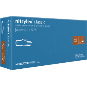 Vyšetřovací rukavice NITRYLEX CLASSIC–vel.XL (100ks) 