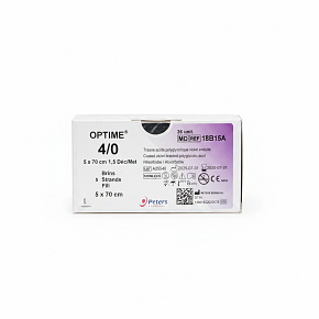OPTIME, USP 4/0, 5x vlákno bez jehly, 70cm-fialové (36ks/bal) OPTIME, USP 4/0, 5x vlákno bez jehly, 70cm-fialové (36ks/bal)