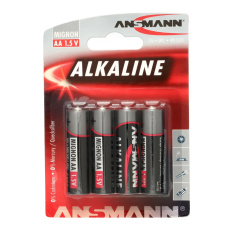 Baterie tužková alkalická ANSMANN LR6 (AA) / Blistr 4ks Baterie tužková alkalická ANSMANN LR6 (AA) / Blistr 4ks