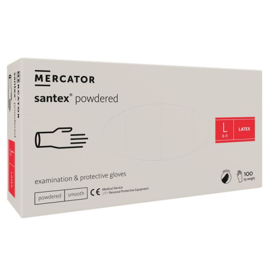 Rukavice santex - latex s pudrem (100ks)