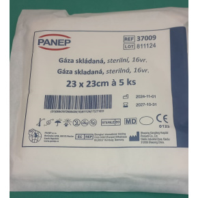PANEP Gáza skládaná / longeta sterilní 23x23cm 16vrs. (5ks) PANEP Gáza skládaná / longeta sterilní 23x23cm 16vrs. (5ks)