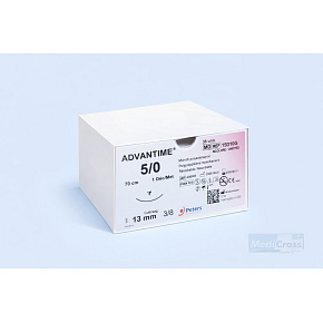 ADVANTIME, USP 5/0, jehla 13mm, 3/8, reverzní řez, 70cm (36ks/bal) ADVANTIME, USP 5/0, jehla 13mm, 3/8, reverzní řez, 70cm (36ks/bal)