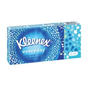 Kleenex Everyday papírové kapesníčky 2-vrstvé 8x9ks Kleenex Everyday papírové kapesníčky 2-vrstvé 8x9ks