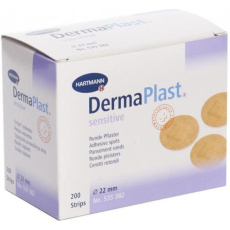 DermaPlast sensitive kulaté náplasti 22mm (200ks/bal)