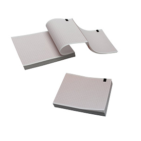 Skládaný termopapír pro záznam EKG, 210 × 295 mm, 150 listů