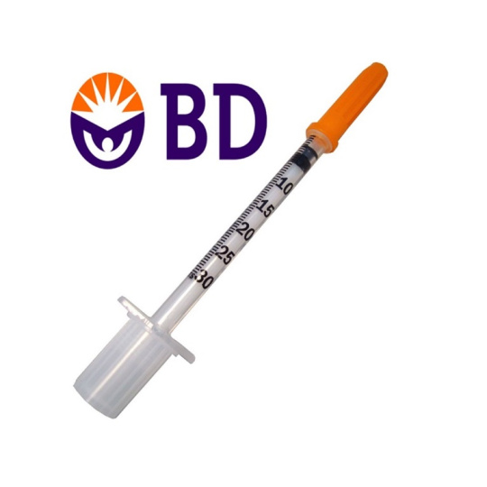 Stříkačka inzulinová BD 0,3ml U100, 30G (100ks)