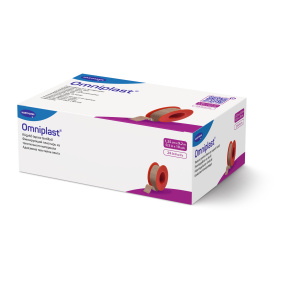 Omniplast náplast na cívce textilní 1,25cm x 9,2 m, (24ks)
