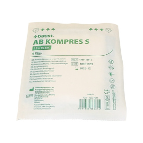AB KOMPRES S 10x10cm, sterilní (1ks)